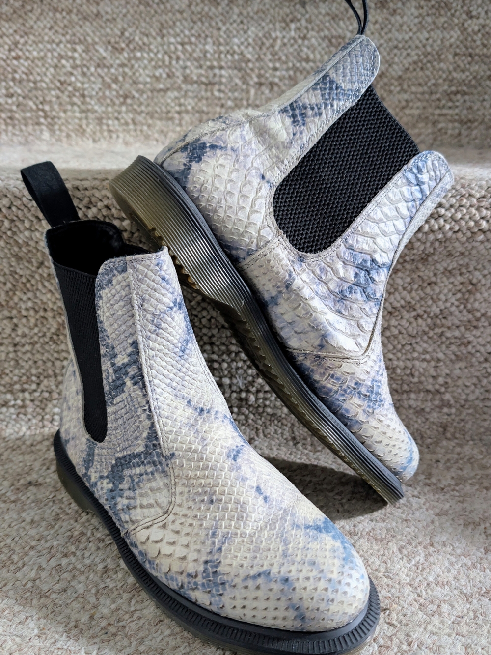 Dr. Martens Black Flora Chelsea Boots